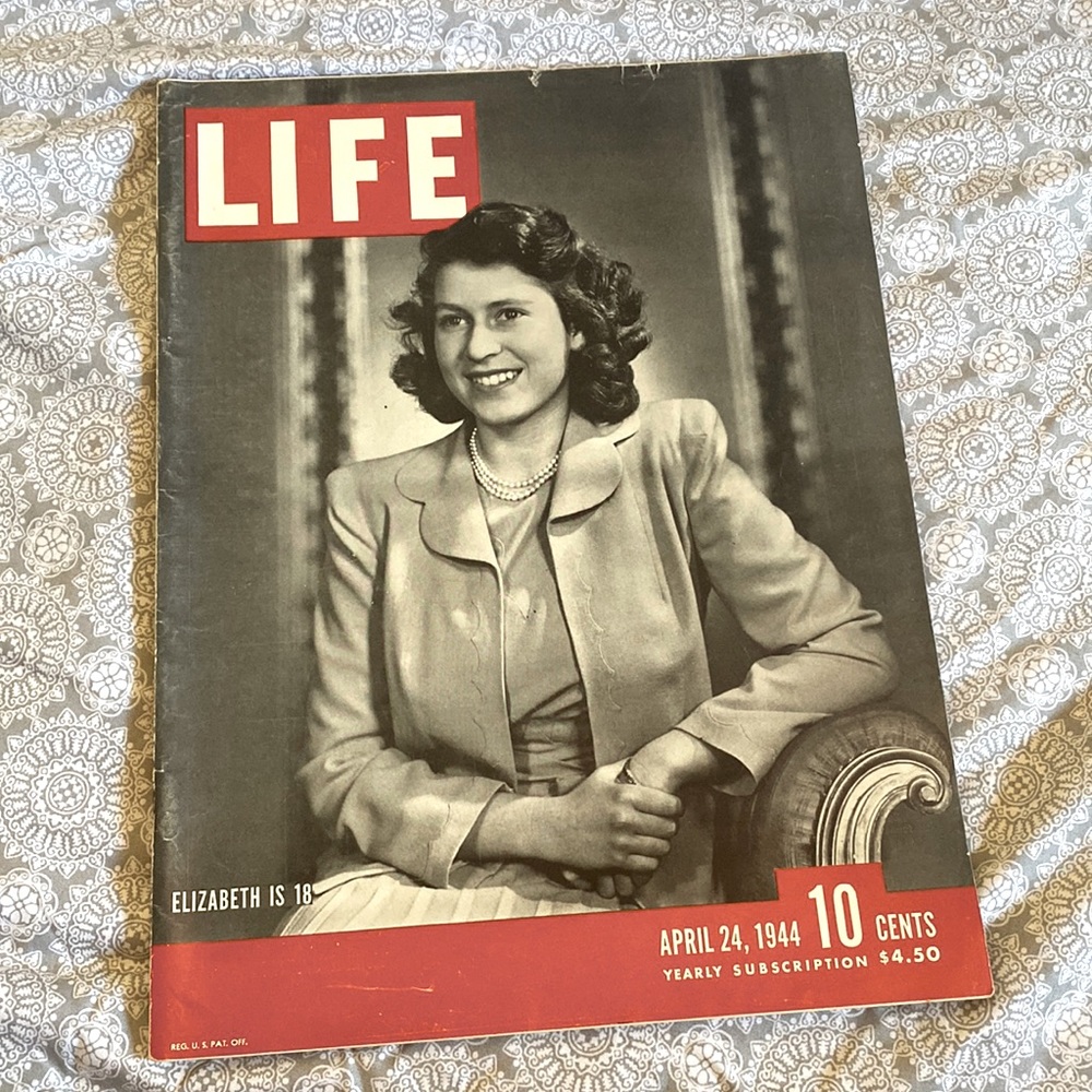 Life Magazine April 24 1944 Princess Elizabeth of England Turns 18